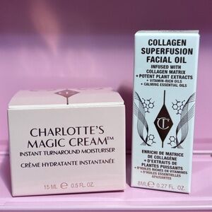 Charlotte Tilbury Mini Bundle - Magic Cream and Collagen Facial Oil